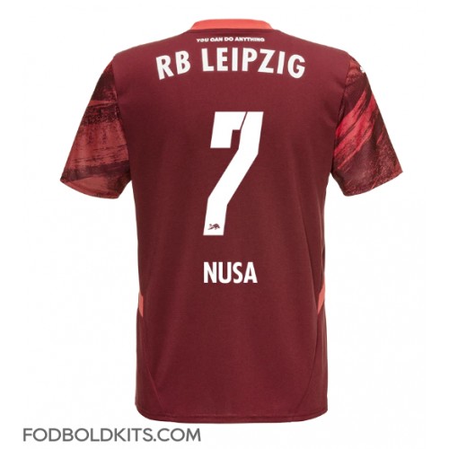 RB Leipzig Antonio Nusa #7 Udebanetrøje 2024-25 Kortærmet